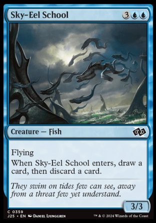 (359) Magic The Gathering Foundations Jumpstart Single: Sky-Eel School Common