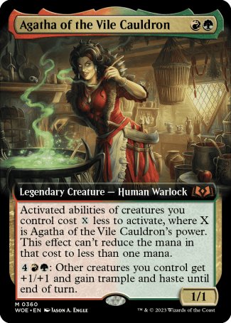 (360) Magic The Gathering Wilds of Eldraine: Extras Single: Agatha of the Vile Cauldron Holo Mythic