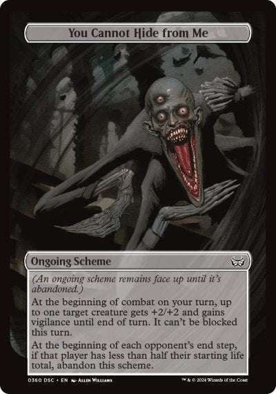 (360) Magic The Gathering Commander: Duskmourn: House of Horror Single: You Cannot Hide from Me Special
