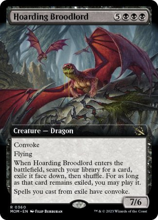 (360) Magic The Gathering March of the Machine: Extras Single: Hoarding Broodlord Holo Rare