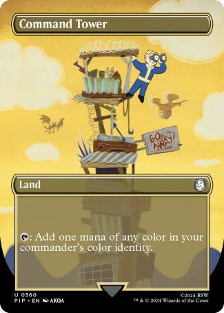 (360) Magic The Gathering Universes Beyond: Fallout: Extras Single: Command Tower (V.1) Holo Uncommon