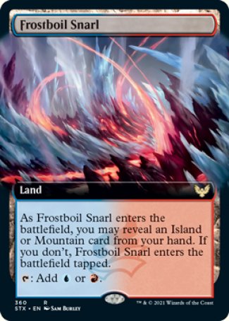 (360) Magic The Gathering Strixhaven: School of Mages: Extras Single: Frostboil Snarl Holo Rare