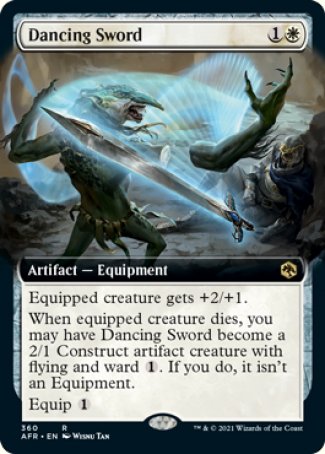 (360) Magic The Gathering Adventures in the Forgotten Realms: Extras Single: Dancing Sword Holo Rare
