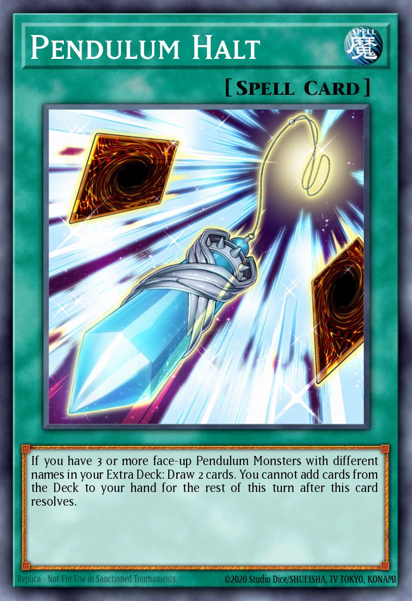 (098) YuGiOh TCG MP20: 2020 Tin of Lost Memories Mega Pack Single: Pendulum Halt Super Rare