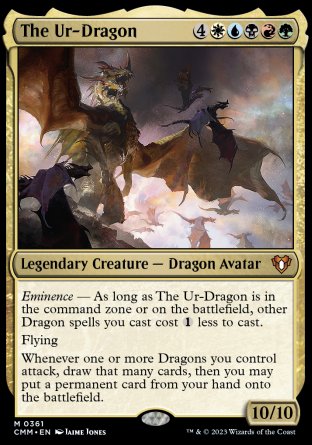 (361) Magic The Gathering Commander Masters Single: The Ur-Dragon Holo Mythic