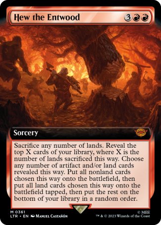 (361) Magic The Gathering The Lord of the Rings: Tales of Middle-earth: Extras Single: Hew the Entwood Mythic