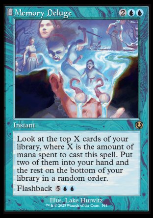 (361) Magic The Gathering Innistrad Remastered: Extras Single: Memory Deluge Holo Rare