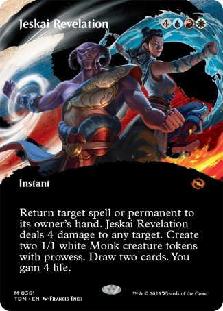 (361) Magic The Gathering Tarkir: Dragonstorm: Extras Single: Jeskai Revelation Mythic