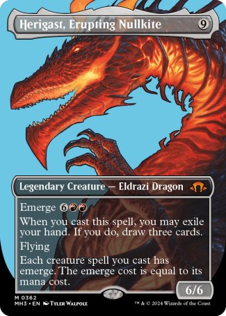(362) Magic The Gathering Modern Horizons 3: Extras Single: Herigast, Erupting Nullkite (V.1) Mythic