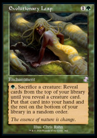 (362) Magic The Gathering Time Spiral Remastered: Extras Single: Evolutionary Leap Holo Time Shifted