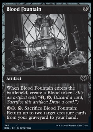 (362) Magic The Gathering Innistrad: Double Feature Single: Blood Fountain Common