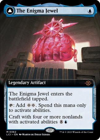 (362) Magic The Gathering The Lost Caverns of Ixalan: Extras Single: The Enigma Jewel // Locus of Enlightenment Holo Mythic