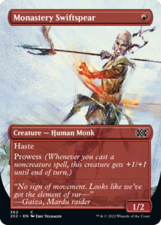 (362) Magic The Gathering Double Masters 2022: Extras Single: Monastery Swiftspear Holo Common