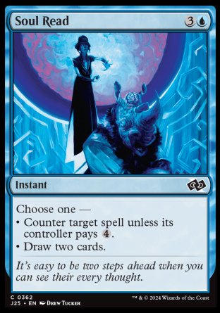 (362) Magic The Gathering Foundations Jumpstart Single: Soul Read Common