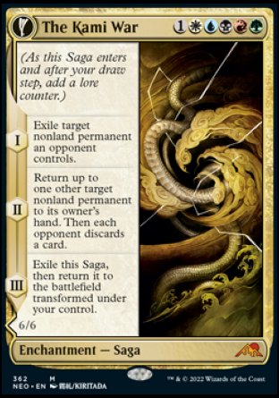 (362) Magic The Gathering Kamigawa: Neon Dynasty: Extras Single: The Kami War // O-Kagachi Made Manifest (V.1) Holo Mythic