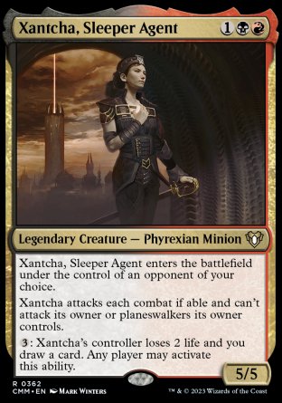 (362) Magic The Gathering Commander Masters Single: Xantcha, Sleeper Agent Holo Rare