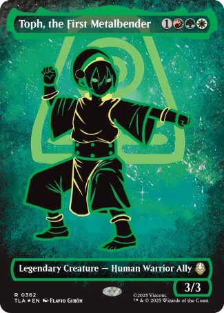 (362) Magic The Gathering Magic: The Gathering | Avatar: The Last Airbender: Extras Single: Toph, the First Metalbender (V.2) Rare