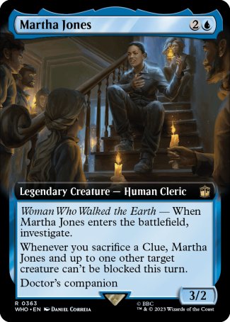 (363) Magic The Gathering Universes Beyond: Doctor Who: Extras Single: Martha Jones (V.1) Holo Rare