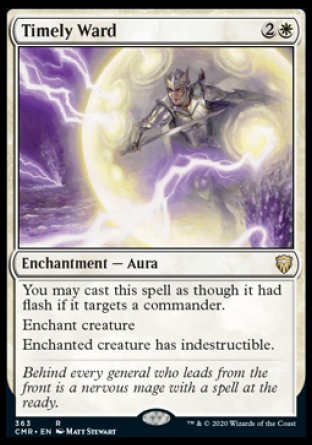 (363/361) Magic The Gathering Commander Legends: Extras Single: Timely Ward Holo Rare
