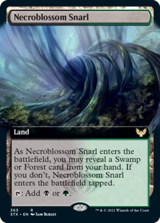 (363) Magic The Gathering Strixhaven: School of Mages: Extras Single: Necroblossom Snarl Rare