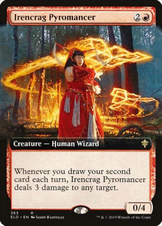 (363) Magic The Gathering Throne of Eldraine: Extras Single: Irencrag Pyromancer Holo Rare