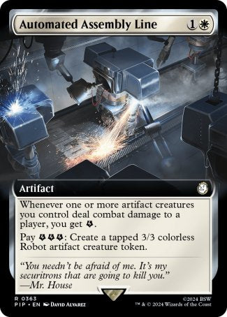 (363) Magic The Gathering Universes Beyond: Fallout: Extras Single: Automated Assembly Line (V.1) Rare