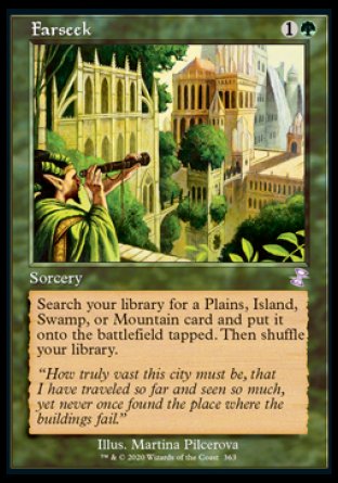 (363) Magic The Gathering Time Spiral Remastered: Extras Single: Farseek Holo Time Shifted