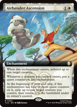 (364) Magic The Gathering Magic: The Gathering | Avatar: The Last Airbender: Extras Single: Airbender Ascension Rare