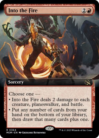 (364) Magic The Gathering March of the Machine: Extras Single: Into the Fire Rare