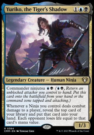 (364) Magic The Gathering Commander Masters Single: Yuriko, the Tiger's Shadow Holo Rare
