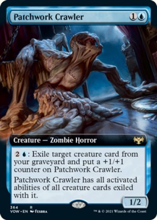 (364) Magic The Gathering Innistrad: Crimson Vow: Extras Single: Patchwork Crawler Holo Rare