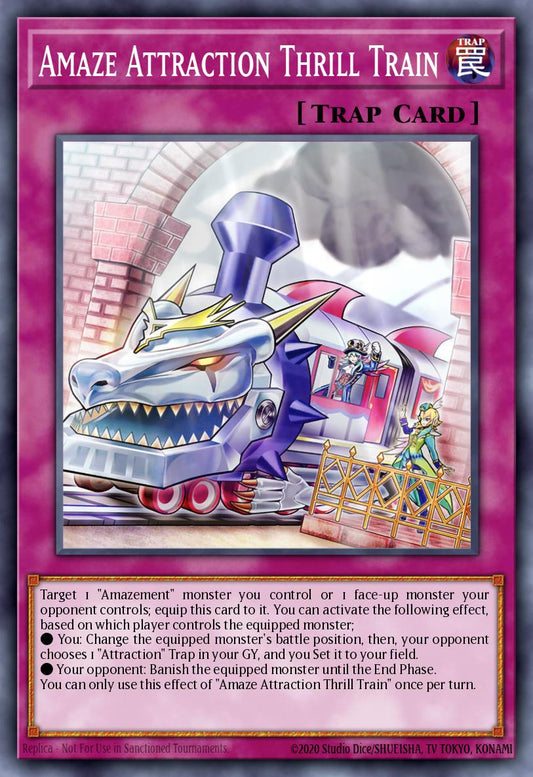 (305) YuGiOh TCG MP24: 25th Anniversary Tin: Dueling Mirrors Single: Amaze Attraction Thrill Train  Common