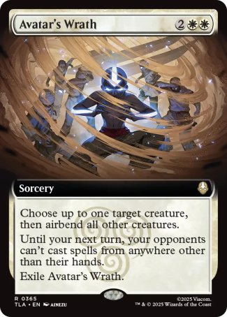 (365) Magic The Gathering Magic: The Gathering | Avatar: The Last Airbender: Extras Single: Avatar's Wrath Holo Rare