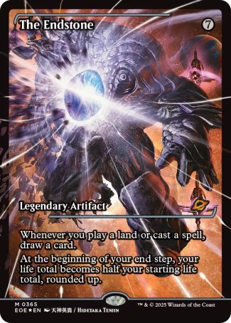 (365) Magic The Gathering Edge of Eternities: Extras Single: The Endstone (V.2) Holo Mythic