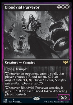 (365) Magic The Gathering Innistrad: Double Feature Single: Bloodvial Purveyor Holo Rare