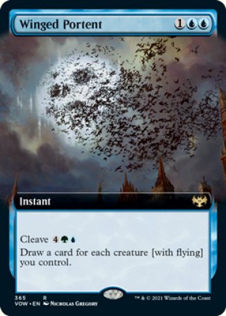 (365) Magic The Gathering Innistrad: Crimson Vow: Extras Single: Winged Portent Rare
