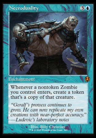 (365) Magic The Gathering Innistrad Remastered: Extras Single: Necroduality Holo Mythic