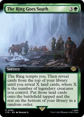 (366) Magic The Gathering The Lord of the Rings: Tales of Middle-earth: Extras Single: The Ring Goes South Rare