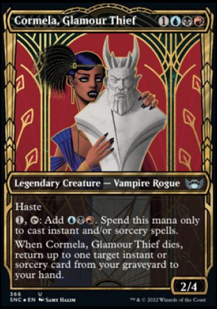 (366) Magic The Gathering Streets of New Capenna: Extras Single: Cormela, Glamour Thief (V.2) Holo Uncommon