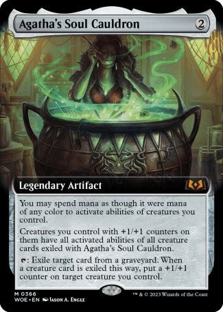 (366) Magic The Gathering Wilds of Eldraine: Extras Single: Agatha's Soul Cauldron Holo Mythic