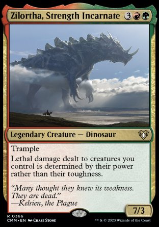 (366) Magic The Gathering Commander Masters Single: Zilortha, Strength Incarnate Holo Rare
