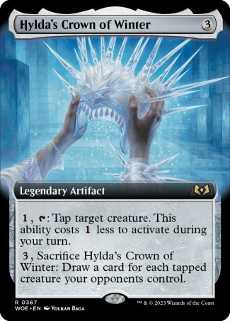 (367) Magic The Gathering Wilds of Eldraine: Extras Single: Hylda's Crown of Winter Holo Rare