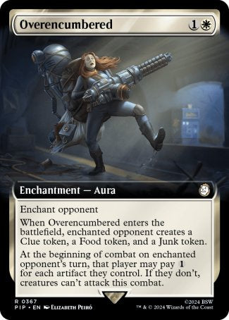 (367) Magic The Gathering Universes Beyond: Fallout: Extras Single: Overencumbered (V.1) Holo Rare