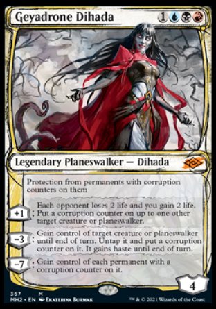 (367) Magic The Gathering Modern Horizons 2: Extras Single: Geyadrone Dihada (V.2) Holo Mythic