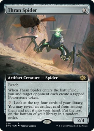 (368) Magic The Gathering The Brothers' War: Extras Single: Thran Spider Holo Rare
