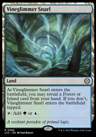 (368) Magic The Gathering Commander: The Lost Caverns of Ixalan Single: Vineglimmer Snarl Rare