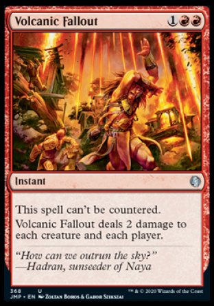 (368) Magic The Gathering Jumpstart Single: Volcanic Fallout Uncommon