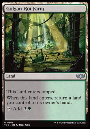 (368) Magic The Gathering Commander: Tarkir: Dragonstorm Single: Golgari Rot Farm Uncommon