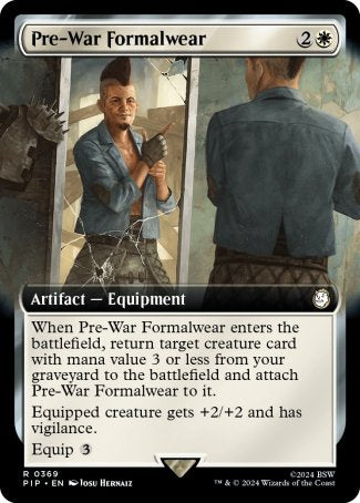 (369) Magic The Gathering Universes Beyond: Fallout: Extras Single: Pre-War Formalwear (V.1) Holo Rare