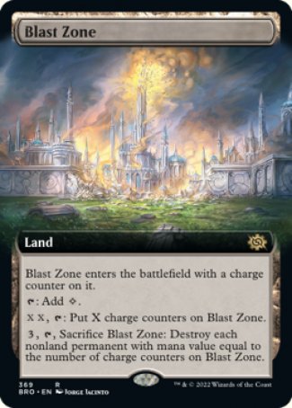 (369) Magic The Gathering The Brothers' War: Extras Single: Blast Zone Holo Rare